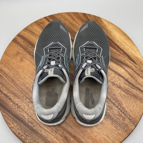 Brooks Ghost 12 Shoes Womens 10.5 B Gray Road Running Comfort Walking Sneakers - Picture 5 of 8